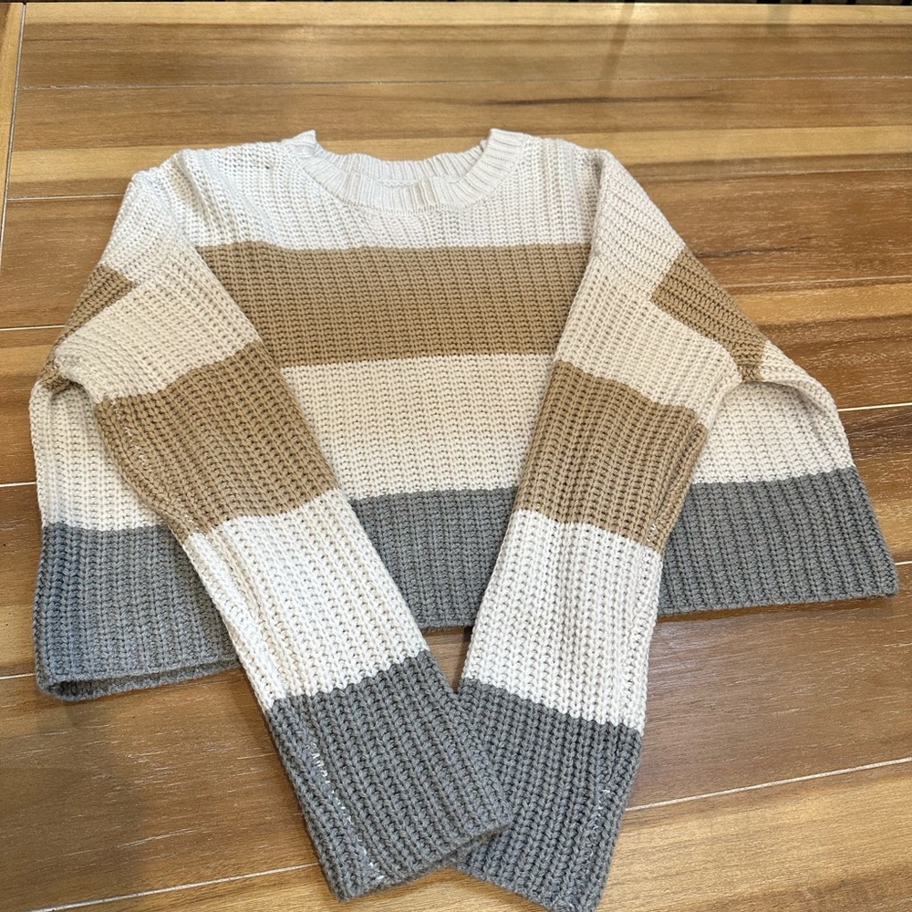 Multicolor Crochet Sweater